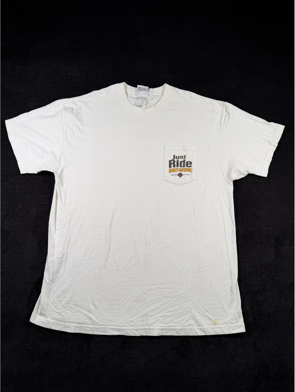 Harley-Davidson Just Ride White Cotton T-Shirt XL